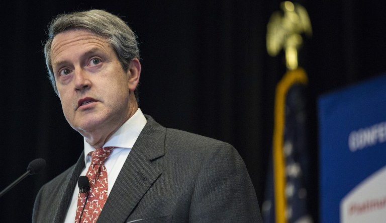 Randal Quarles, vice chairman of supervision at the Federal Reserve, offered an optimistic view of the U.S. economy, suggesting it may be on the cusp of a sustained period of faster growth and reaffirming his support for "gradual" interest-rate increases.