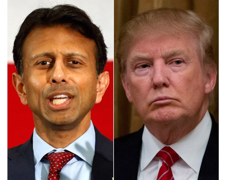 Republican presidential candidate Donald Trump is taking it easy on Bobby Jindal, despite being called an 