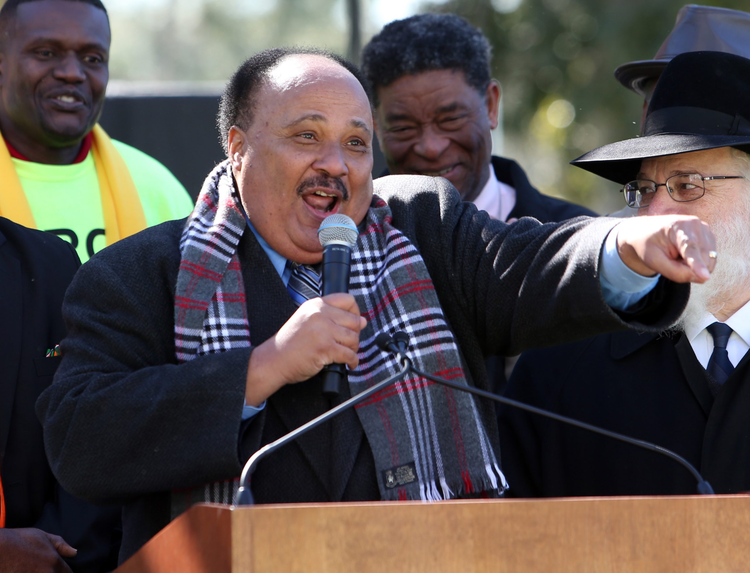 MLK Jr.’s son rallies for school options