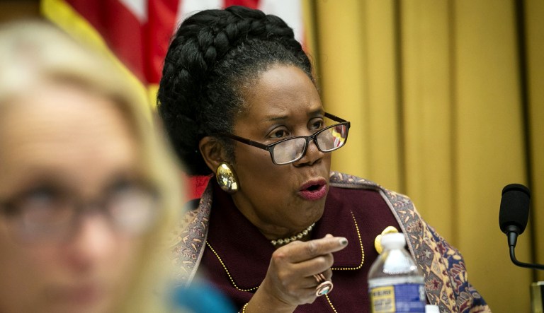 Rep. Sheila Jackson Lee, a Democrat from Texas, speaks during a hearing.