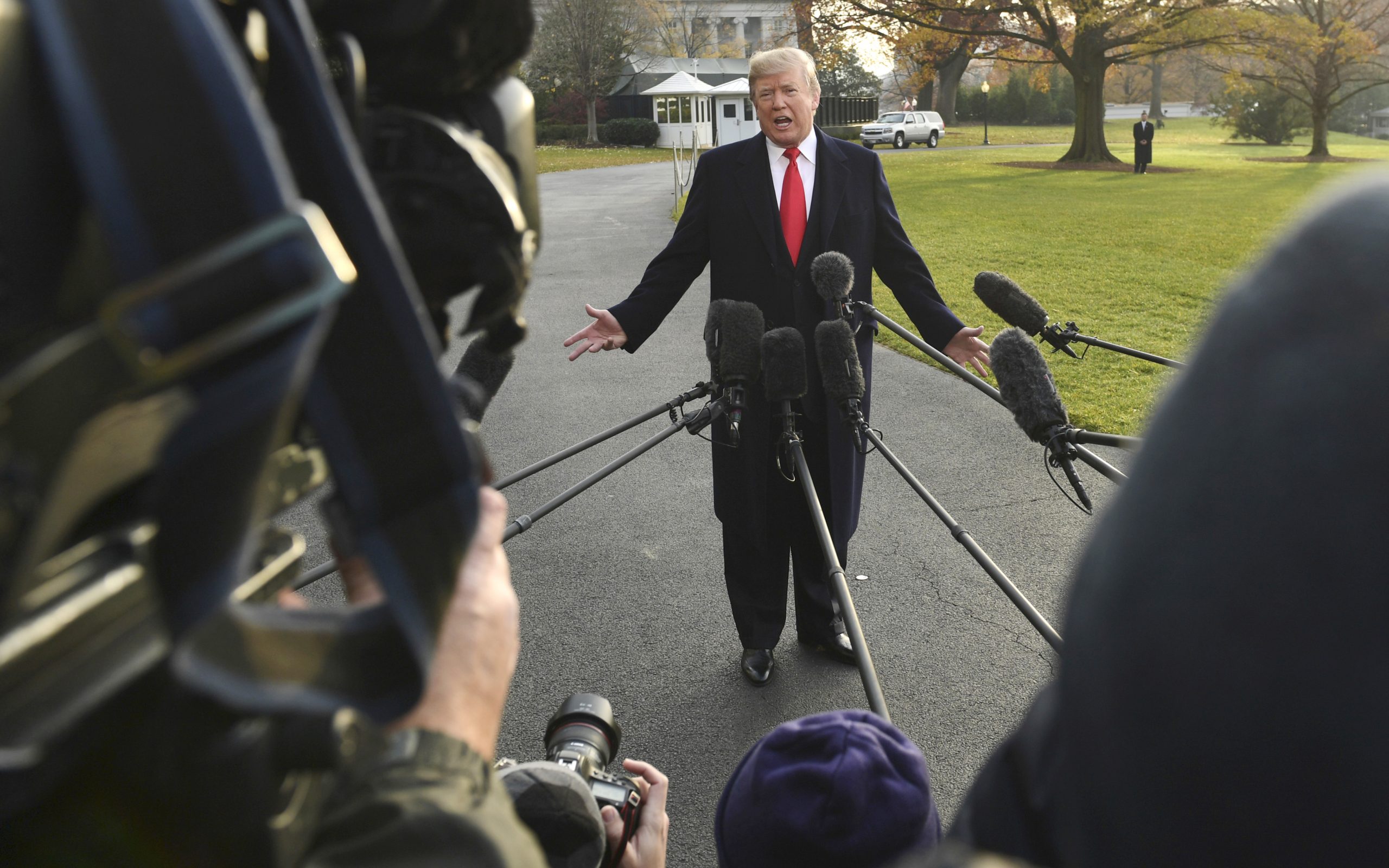 Trump says he does not know the identity of the whistleblower