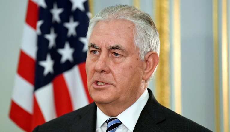 U.S. Secretary of State Rex Tillerson told reporters on Tuesday: 