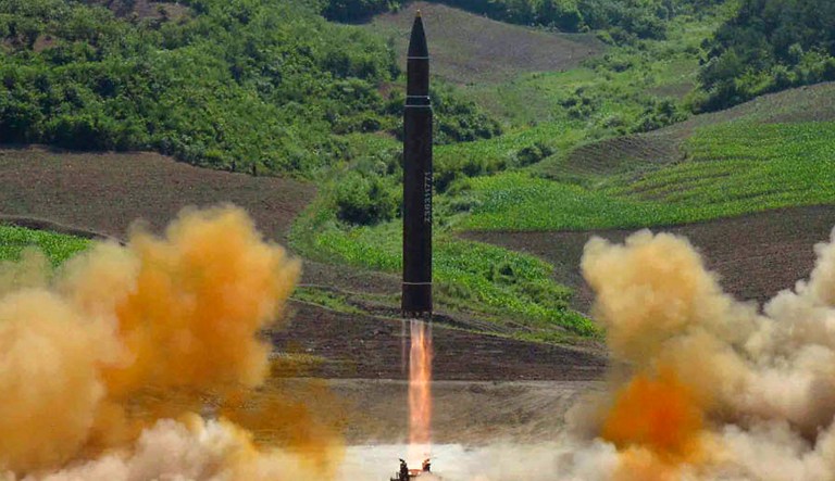 The North Korean government recently test launched a Hwasong-14 intercontinental ballistic missile. (Korean Central News Agency/Korea News Service via AP, File)