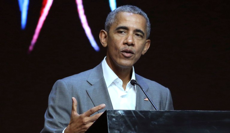 Facing the Russian invasion of Ukraine, former President Barack Obama first reacted with boredom, then with mild sanctions, then with moderate sanctions. (AP Photo/Achmad Ibrahim)