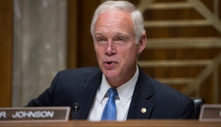 Sen. Ron Johnson wants copies of the full transcripts from interviews the Office of Special Counsel conducted with two officials who indicated the former FBI director began drafting a statement exonerating Hillary Clinton before interviewing her or her closest aides. (AP Photo/J. Scott Applewhite)