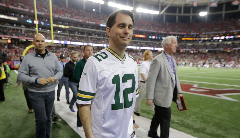 With October being Domestic Violence Awareness Month, coupled with this week's NFL Fall League Meeting, Wisconsin Gov. Scott Walker said the timing is appropriate for the league to 