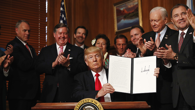 Trump signs order to review ‘abuse’ of national monument process