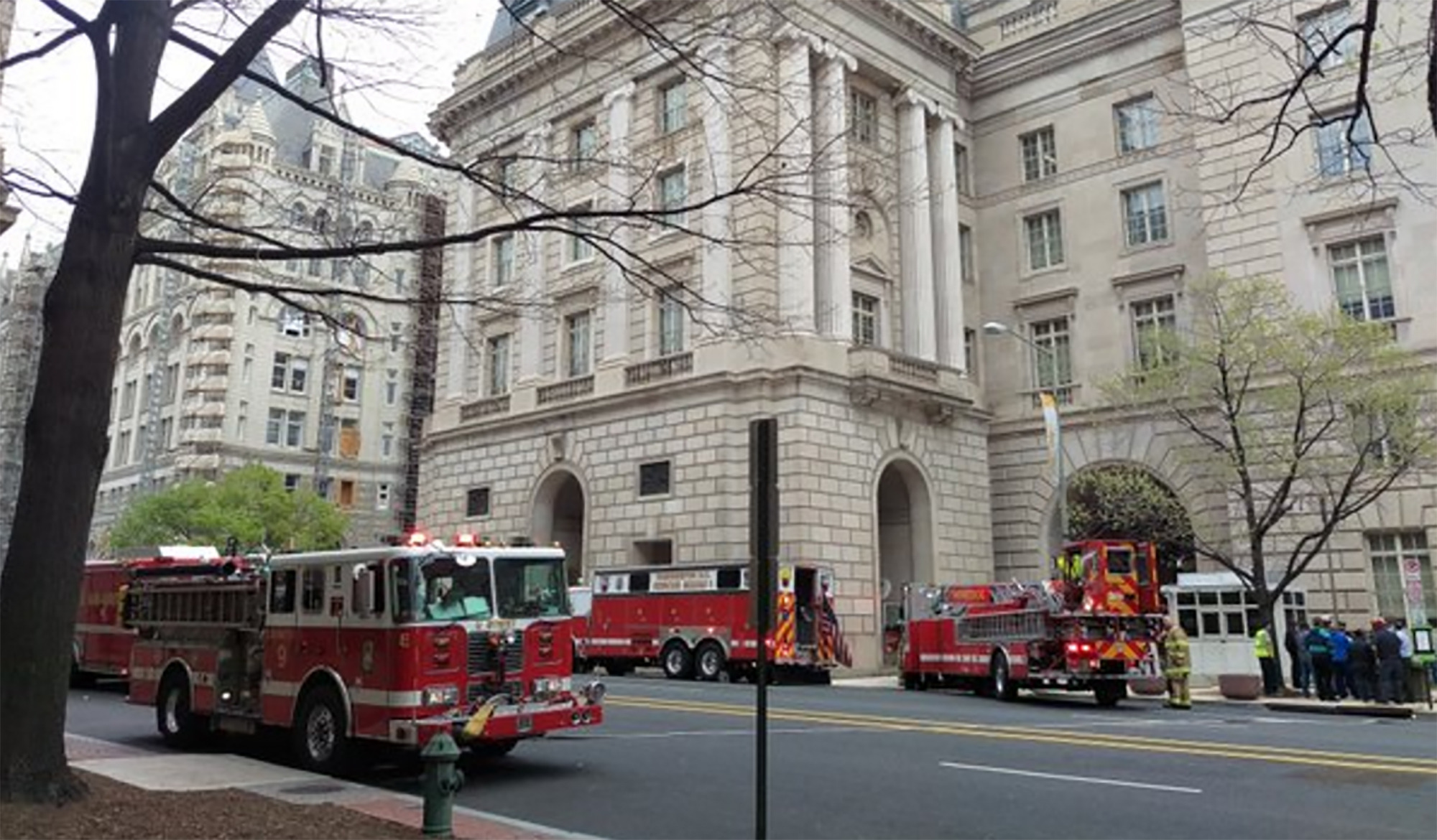 IRS staff evacuate HQ after fire breaks out