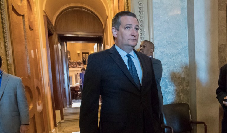 The senators meeting with President Trump, from states with high numbers of refinery workers, are being led by Texas Republican Sen. Ted Cruz. (AP Photo/J. Scott Applewhite)