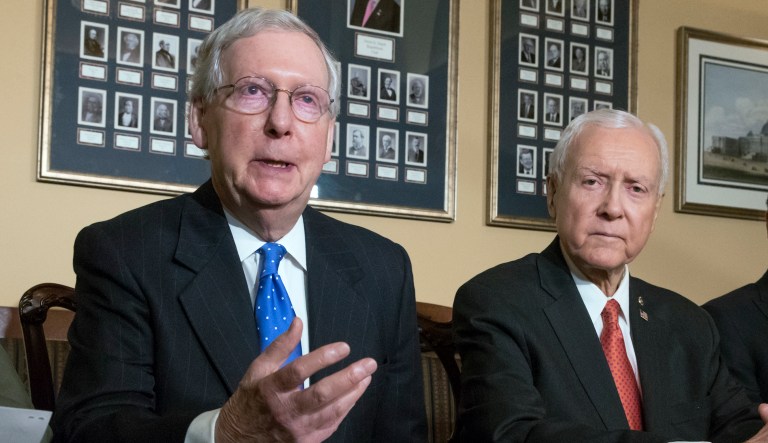 "I anticipate he'll decide sometime soon," Sen. Mitch McConnell said. (AP Photo/J. Scott Applewhite)