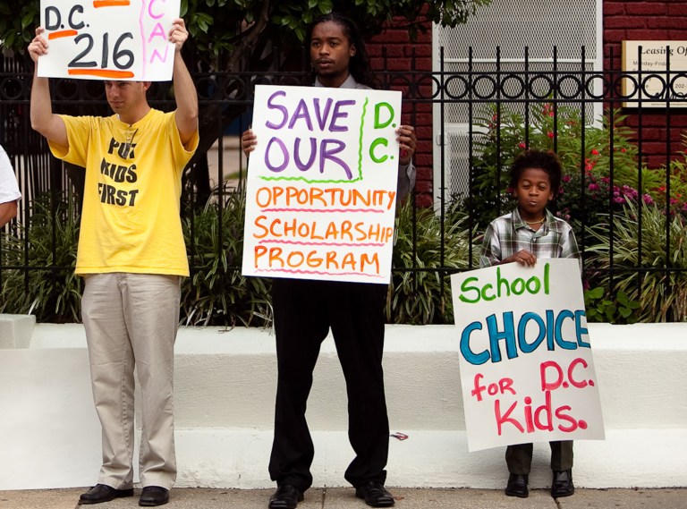 If you talk to some of the 1,200 students who benefit from the D.C. Opportunity Scholarship Program, you're sure to hear their school community described as a family. (Examiner file)