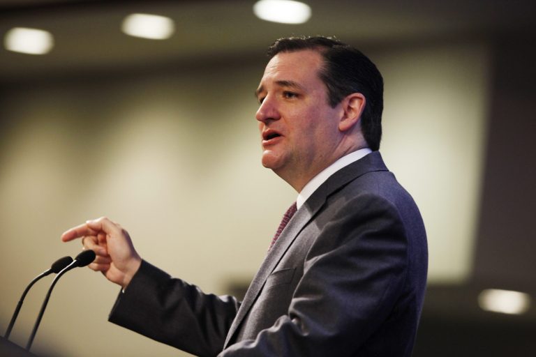Sen. Ted Cruz, R-Texas, speaks about energy at the Heritage Foundation in Washington on Feb. 10. (AP Photo/Charles Dharapak)