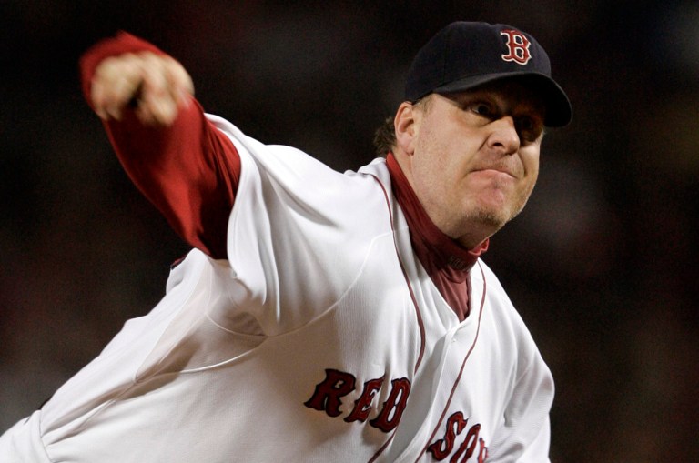 This will be Schilling's first foray into media since ESPN fired the former Boston Red Sox pitcher last April. (AP Photo/Charles Krupa)