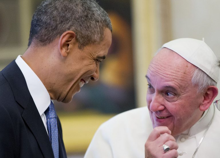 US President Barack Obama meets with Pope Francis, Thursday, March 27, 2014 at the Vatican. Obama called himself a 