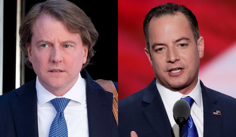 According to a report from Law360.com, both McGahn and Priebus have hired William Bruck of Quinn Emanuel Urquhart & Sullivan LLP. (AP Photo/Mary Altaffer)