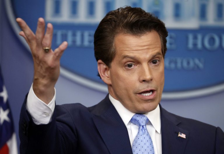 Since nothing matters anymore, it's entirely possible the Mooch's language will only endear him to people outside Washington. Who knows? (AP Photo/Pablo Martinez Monsivais)