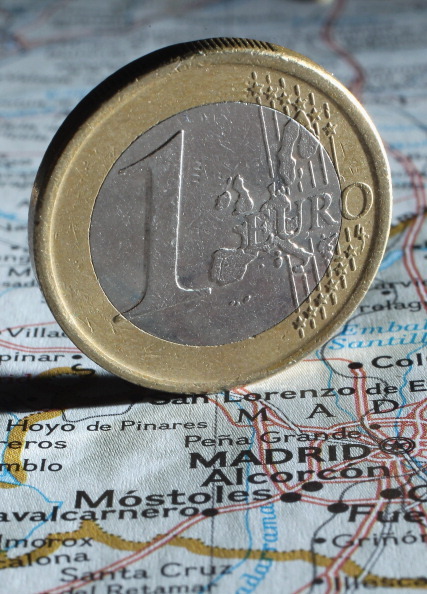 A Euro coin (Photo Illustration by Sean Gallup/Getty Images)