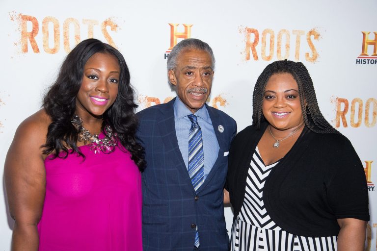 Ashley Sharpton (pictured right), Rev. Al Sharpton's daughter, was arrested in the early hours of Saturday morning after her birthday celebrations ended in an altercation with a taxi driver. (Photo by Charles Sykes/Invision/AP)