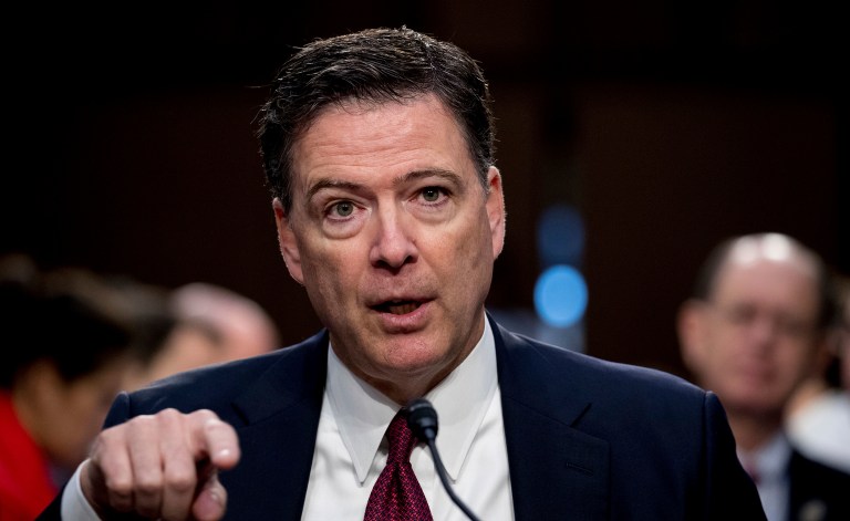 Government lawyers asked a judge to deny CNN's request to force the FBI to disclose former FBI Director James Comey's memos. (AP Photo/Andrew Harnik)