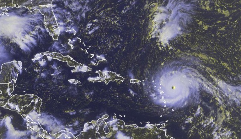 Hurricane Irma grew into a dangerous Category 5 storm, the most powerful seen in the Atlantic in over a decade. (NOAA via AP)