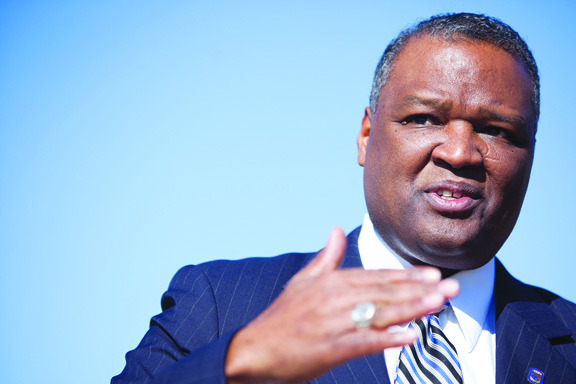 Prince George's County Executive Rushern Baker's 2014 budget provides about $18 million for raises for county workers, but also requires each employee to take five unpaid furlough days. (Photo: Examiner file)