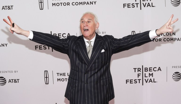 Political consultant Roger Stone, who has stirred controversy as a political trickster of sorts, was one of two reporters affiliated with Infowars, controversial in its own right, to allegedly predict the bombshell regarding Sen. Al Franken, D-Minn. (Photo by Brent N. Clarke/Invision/AP)
