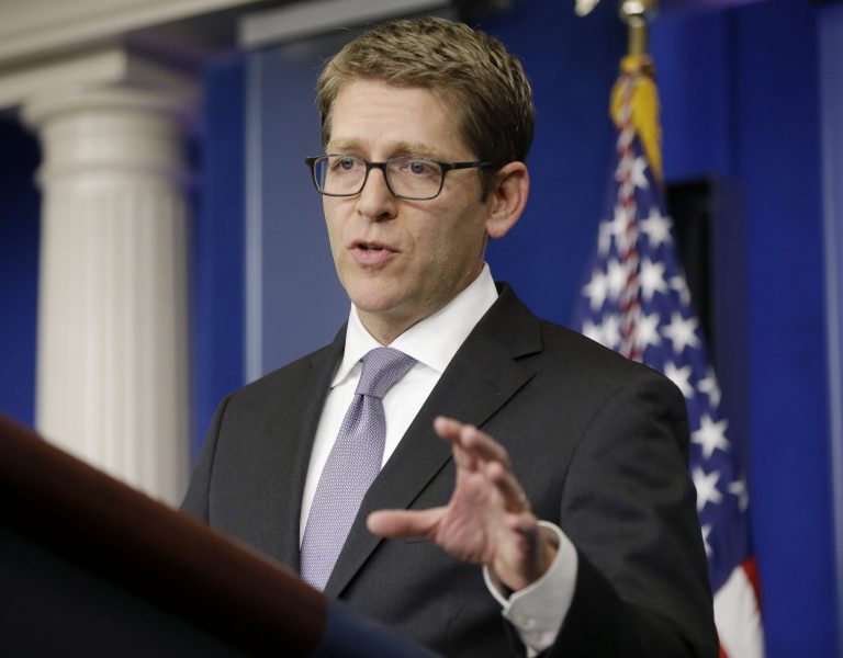 White House press secretary Jay Carney Wednesday said President Obama still firmly believes that an immigration bill can make it through Congress and reach his desk by the end of the year. (AP Photo)