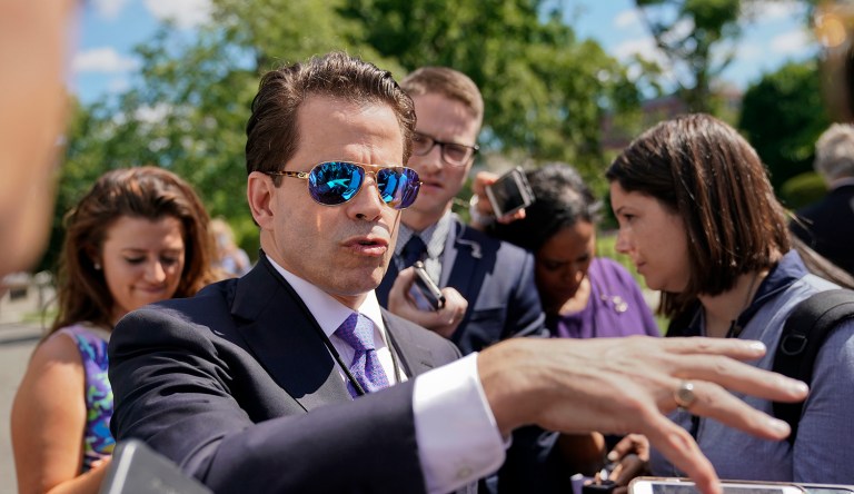Scaramucci's mention of Tripp is a direct reference to the Monica Lewinsky scandal in the 1990s. (AP Photo/Pablo Martinez Monsivais)