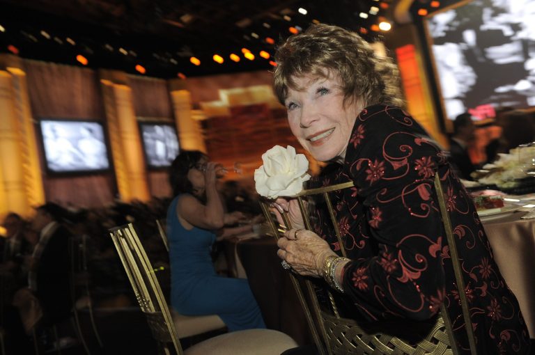   Shirley MacLaine attends the AFI Life Achievement Award Honoring Shirley MacLaine at Sony Studios on Thursday, June 7, 2012 in Culver City, Calif. The AFI Lifetime Achievement Honoring Shirley MacLaine airs on June 24, 2012 at 9 p.m. on TV Land. (Photo by Chris Pizzello/Invision/AP)  