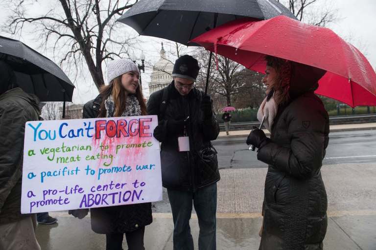 Supreme Court Hostile to California Law Forcing Pro-Life Pregnancy Centers to Advertise Abortion