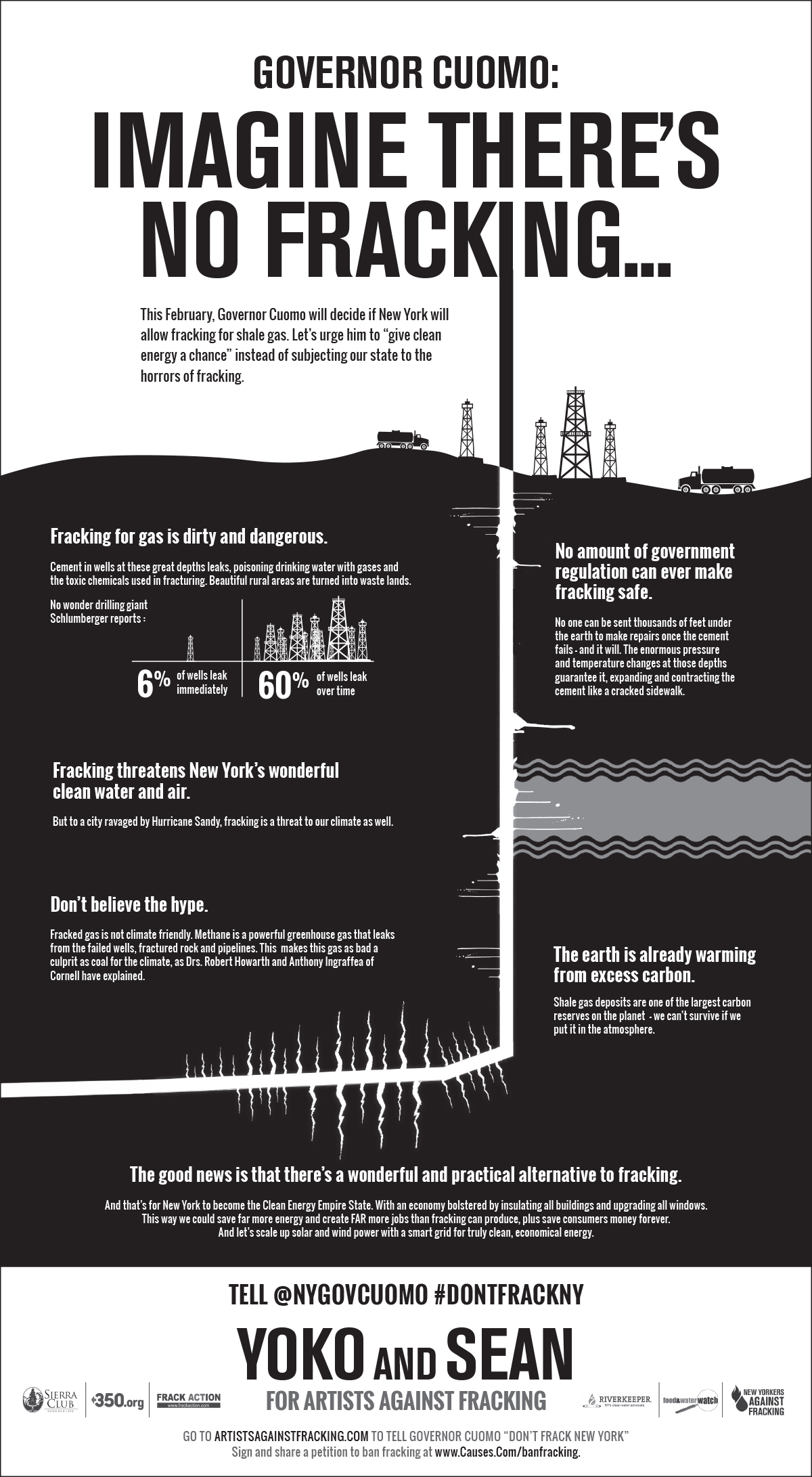 Yoko Ono & Sean Lennon: ‘Imagine There’s No Fracking’
