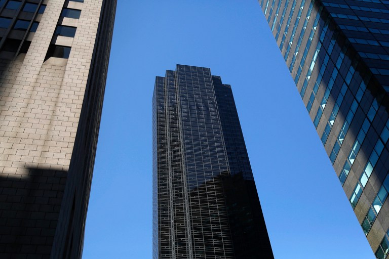 According to transition officials, the incoming Republican president will meet with four individuals at Trump Tower Wednesday. (AP Photo)