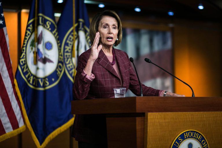 âÅWe must insist that we cannot have a bill leave the station that still has that ban on research in it,âï¿½ Nancy Pelosi said. (Graeme Jennings/Examiner file)