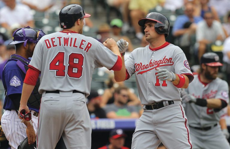 Doug Pensinger/Getty Images
Ryan Zimmerman had a two-run homer in the third and knocked in the go-ahead run on a double in the seventh in the Nationals' 5-4 win over the Rockies on Thursday.