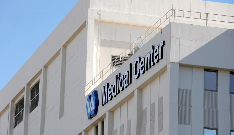 The Phoenix VA Health Care Center in Phoenix is seen in this file photo from April 28, 2014. Among other problems, a recent Joint Commission report said that the hospital's medication workroom in oncology was 