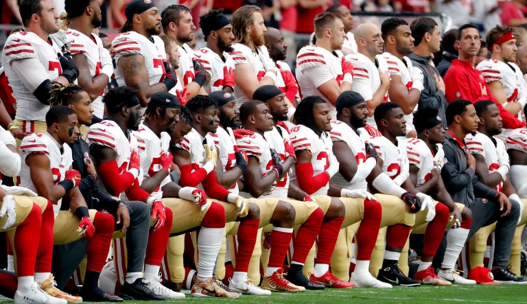There's a lot that can be inferred here, but let's keep things in perspective. (AP Photo/Rick Scuteri)