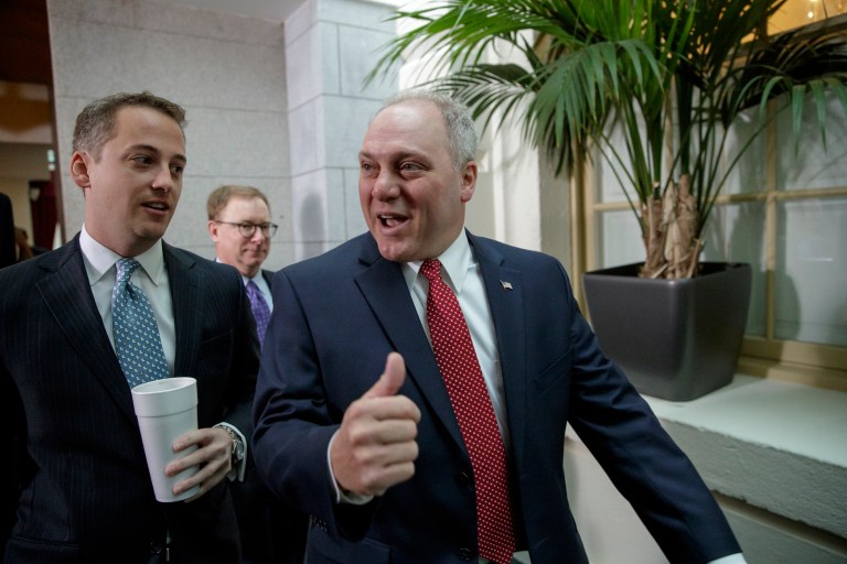 The Louisiana Republican refuted Democrats' characterizations of his party as callous and uncaring. (AP Photo/J. Scott Applewhite)