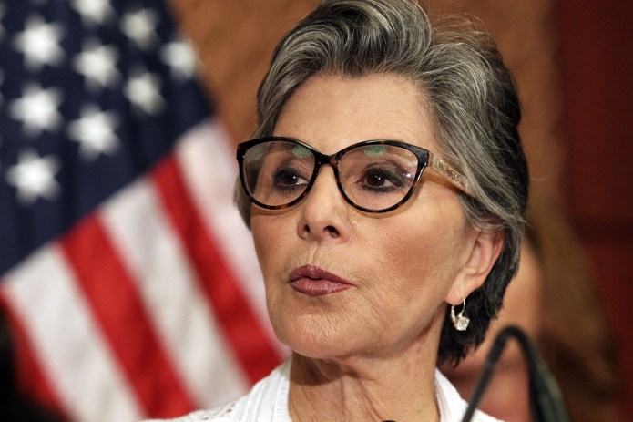 "It was a scary situation. I was there, I saw it," Boxer said. "It was frightening. I was on the stage and people were six feet away from me. And if I didn't have a lot of security, I don't know what would have happened." (AP Photo/Lauren Victoria Burke, File)