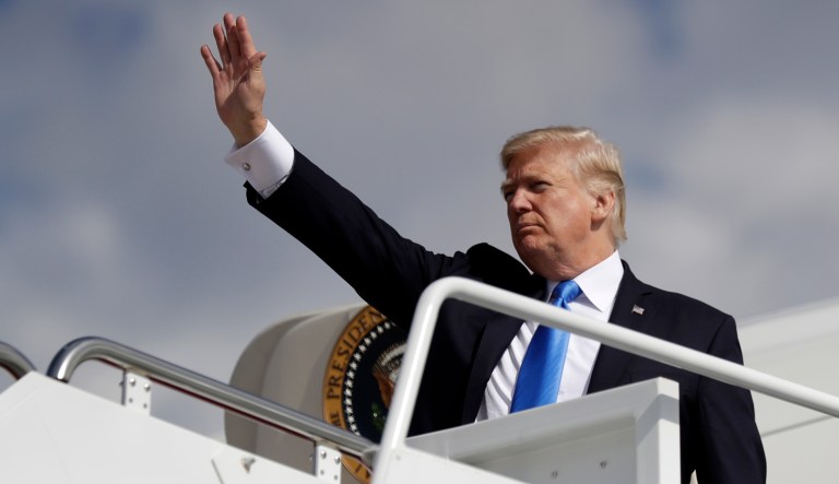 Trump is the first president since George H.W. Bush to spend nearly two consecutive weeks in the region. (AP Photo/Evan Vucci)