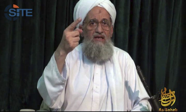 This July 27, 2011 Image from a web posting by al Qaeda's media arm, as-Sahab, provided by IntelCenter, shows Ayman al-Zawahiri.