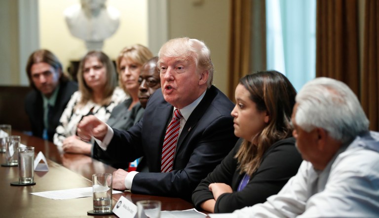 Trump said the immigration bills being considered by the House 