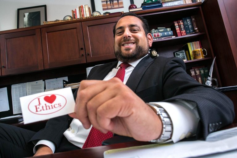 Omar Ashmawy is the staff director and chief counsel of the Office of Congressional Ethics. (Photo by Graeme Jennings/Washington Examiner)