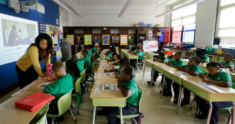 Charter schools now serve almost 6 percent of the public school student population. That's up from just over one percent in the 2001-02 school year. (AP Photo)