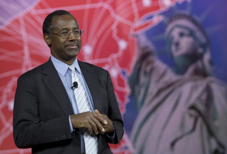 Ben Carson's remarks on same-sex lifestyles are sparking more interest in the press than his announcement earlier this week that he has filed paperwork to run for the president of the United States. (AP Photo)