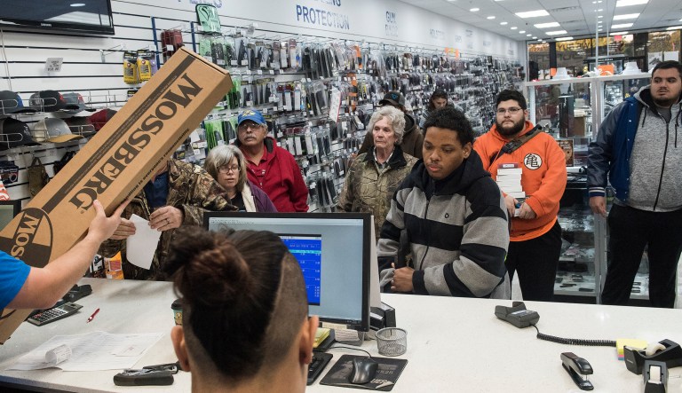 The FBI got 203,086 requests this past Friday, more than the previous single-day high of 185,713 last year, which also occurred on Black Friday. (Sarah A. Miller/Tyler Morning Telegraph via AP)