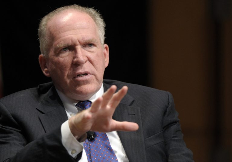   FILE - In this Sept. 7, 2011 file photo, John Brennan, Assistant to the President for Homeland Security and Counterterrorism, speaks in Washington. After a decade of costly conflict in Iraq and Afghanistan, the American way of war is evolving toward less brawn, more guile. Drone aircraft spy on and attack terrorists with no pilot in harm's way. Small teams of special operations troops quietly train and advise foreign forces. Viruses sent from computers to foreign networks strike silently, with no American fingerprint. (AP Photo/Susan Walsh, File)  