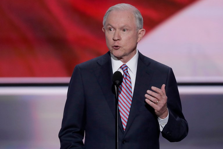 Sen. Jeff Sessions, R-Ala., said that he's blown away by all the money the Clintons made after they left the White House. (AP Photo/J. Scott Applewhite)