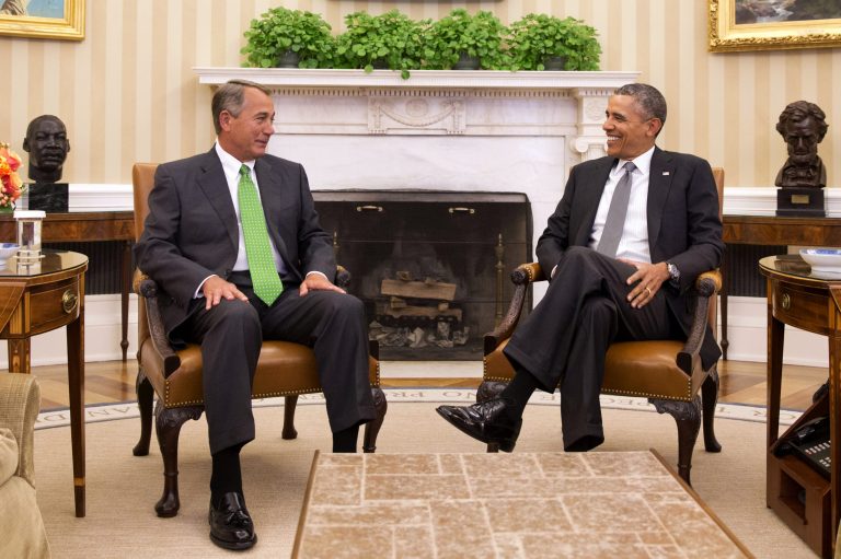 The White House on Tuesday downplayed the importance of a rare face-to-face meeting between President Obama and Speaker John Boehner, R-Ohio, in the Oval Office. (AP Photo)