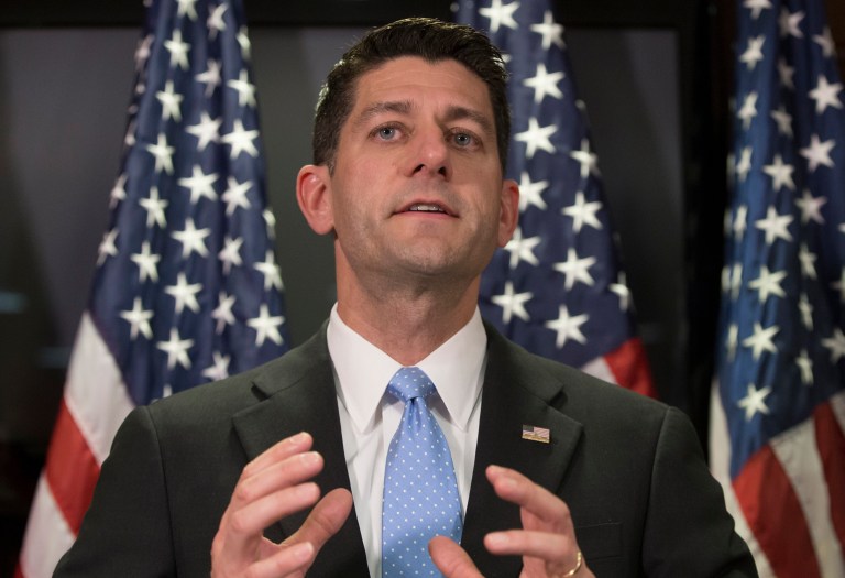 House Speaker Paul Ryan didn't break his fragile detente with Donald Trump when asked Monday if he could replace the businessman as Republican presidential nominee. (AP Photo/J. Scott Applewhite, File)