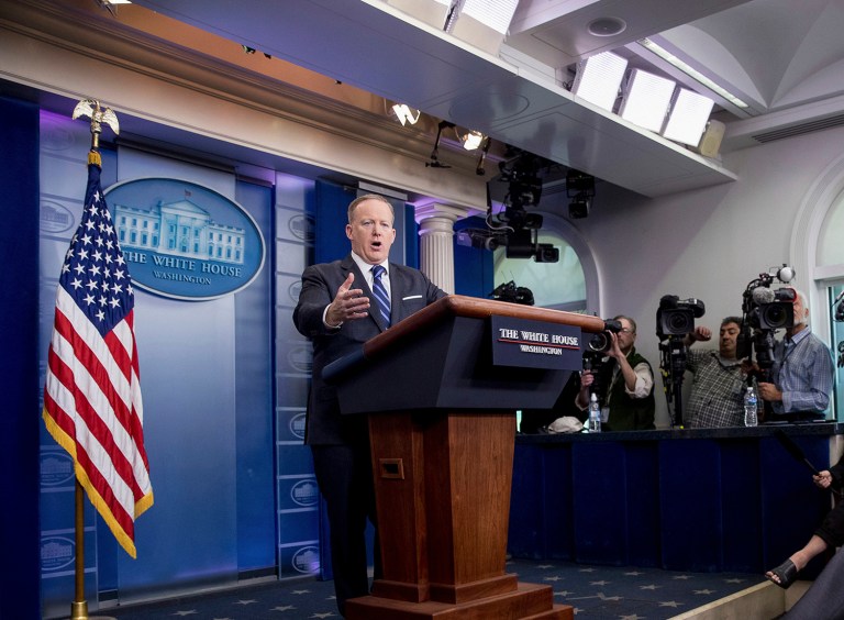 Spokesman said White House is on board with focus on which insurance mandates states can opt out of enforcing. (AP Photo/Andrew Harnik)